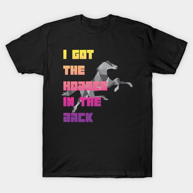 I Got The Horses In The Back Old Town Road funny country music T-Shirt by MaryMary